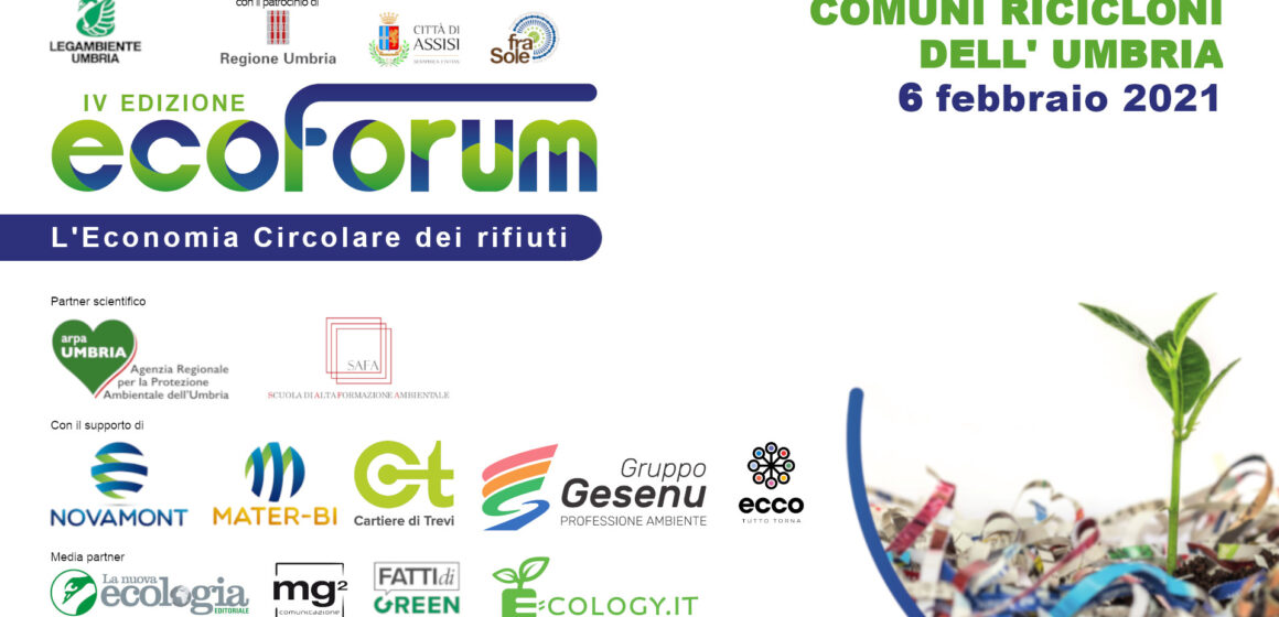 Rifiuti, produzione e recupero: dati e scenari per l’Umbria dal IV EcoForum di Legambiente